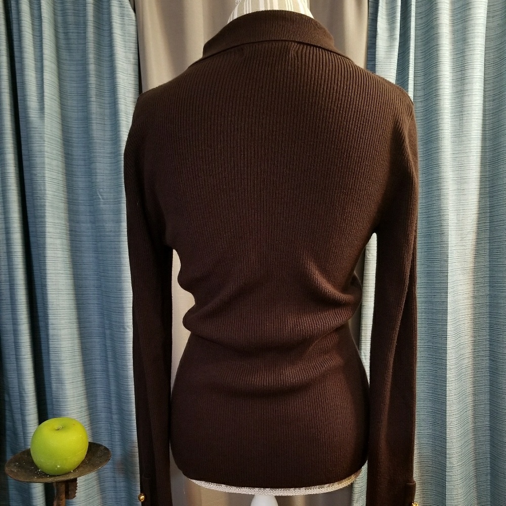 🌻🌺🌻INC RIBBED COLLAR SWEATER WITH CUTE BUTTONS! - Picture 2 of 6